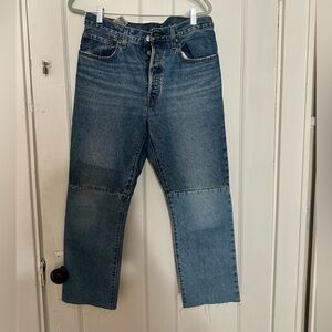Levi's Blue Ankle Cropped Jeans